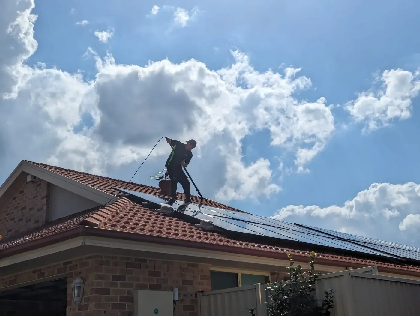 Solar panel cleaning – Sydney